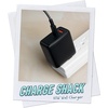 image:imageSmartish 2 Port USB Wall Charger  Charge Shack Maximum Speed 48 Amp Quick Charger Compatible with iPhone Android and All USB Devices Silk  Black65w Wall Charger