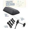 image:imageSmartish Cable Holder and Charger Combo  Bigger Cable Wrangler Organizer with 3in1 Universal Charging Cable  Black Tie Affair