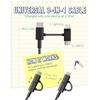 image:imageSmartish Cable Holder and Charger Combo  Bigger Cable Wrangler Organizer with 3in1 Universal Charging Cable  Black Tie Affair