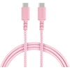 image:imageSmartish Lightning Fast Charging Cable  Crown Joule Durable Nylon Fabric Cord MFi Certified for iPad Airpods iPhone  Teal Me More  6ftIm Blushing