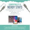 image:imageSmartish Lightning Fast Charging Cable  Crown Joule Durable Nylon Fabric Cord MFi Certified for iPad Airpods iPhone  Teal Me More  6ftLightly Toasted Beige