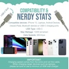 image:imageSmartish Lightning Fast Charging Cable  Crown Joule Durable Nylon Fabric Cord MFi Certified for iPad Airpods iPhone  Teal Me More  6ftLightly Toasted Beige