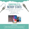 image:imageSmartish Lightning Fast Charging Cable  Crown Joule Durable Nylon Fabric Cord MFi Certified for iPad Airpods iPhone  Teal Me More  6ftLightly Toasted Beige
