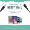 image:imageSmartish Lightning Fast Charging Cable  Crown Joule Durable Nylon Fabric Cord MFi Certified for iPad Airpods iPhone  Teal Me More  6ftNo 2 Pencil Gray