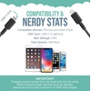 image:imageSmartish Lightning Fast Charging Cable  Crown Joule Durable Nylon Fabric Cord MFi Certified for iPad Airpods iPhone  Teal Me More  6ftNo 2 Pencil Gray