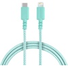image:imageSmartish Lightning Fast Charging Cable  Crown Joule Durable Nylon Fabric Cord MFi Certified for iPad Airpods iPhone  Teal Me More  6ftTeal Me More