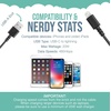 image:imageSmartish Lightning Fast Charging Cable  Crown Joule Durable Nylon Fabric Cord MFi Certified for iPad Airpods iPhone  Teal Me More  6ftTeal Me More