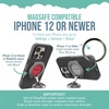 image:imageSmartish MagSafe Mountaineer Car Mount  Compatible wApple iPhone 1716151413  Magnetic Stick on Adhesive Phone Holder  Extra Strength Magnet for Apple Accessories  Black Tie AffairDrive Me Grayzy