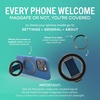 image:imageSmartish MagSafe Phone Grip Kickstand  Quickstand  Magnetic Cell Phone Finger Loop  DualSided Magnets Ring Holder Mount wMagSafe Adapter Kit for Apple iPhone Accessories  Blues on the GreenBlues on the Green