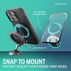 image:imageSmartish MagSafe Phone Grip Kickstand  Quickstand  Magnetic Cell Phone Finger Loop  DualSided Magnets Ring Holder Mount wMagSafe Adapter Kit for Apple iPhone Accessories  Blues on the GreenBlues on the Green