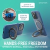 image:imageSmartish MagSafe Phone Grip Kickstand  Quickstand  Magnetic Cell Phone Finger Loop  DualSided Magnets Ring Holder Mount wMagSafe Adapter Kit for Apple iPhone Accessories  Blues on the GreenBlues on the Green