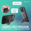 image:imageSmartish MagSafe Phone Grip Kickstand  Quickstand  Magnetic Cell Phone Finger Loop  DualSided Magnets Ring Holder Mount wMagSafe Adapter Kit for Apple iPhone Accessories  Blues on the GreenBlack Tie Affair