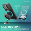 image:imageSmartish MagSafe Phone Grip Kickstand  Quickstand  Magnetic Cell Phone Finger Loop  DualSided Magnets Ring Holder Mount wMagSafe Adapter Kit for Apple iPhone Accessories  Blues on the GreenBlack Tie Affair