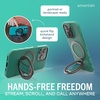 image:imageSmartish MagSafe Phone Grip Kickstand  Quickstand  Magnetic Cell Phone Finger Loop  DualSided Magnets Ring Holder Mount wMagSafe Adapter Kit for Apple iPhone Accessories  Blues on the GreenSo Jaded