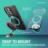 image:imageSmartish MagSafe Phone Grip Kickstand  Quickstand  Magnetic Cell Phone Finger Loop  DualSided Magnets Ring Holder Mount wMagSafe Adapter Kit for Apple iPhone Accessories  Blues on the GreenSo Jaded