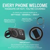 image:imageSmartish MagSafe Phone Grip Kickstand  Quickstand  Magnetic Cell Phone Finger Loop  DualSided Magnets Ring Holder Mount wMagSafe Adapter Kit for Apple iPhone Accessories  Blues on the GreenBlack Tie Affair