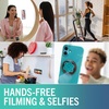 image:imageSmartish MagSafe Suction Mount  WallFlower  3 in 1 Reversible Magnetic Phone Grip Finger Loop Suction Mount Kickstand wUniversal MagSafe Adapter Kit for Apple iPhone  Blues on the GreenBlues on the Green