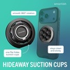 image:imageSmartish MagSafe Suction Mount  WallFlower  3 in 1 Reversible Magnetic Phone Grip Finger Loop Suction Mount Kickstand wUniversal MagSafe Adapter Kit for Apple iPhone  Blues on the GreenBlack Tie Affair