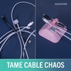 image:imageSmartish Magnetic Cord Holder  Cable Wrangler Organizer with Magnet Clips for Charger Management on Desktop Nightstand for USBC  Lightning  Black Tie AffairIm Blushing