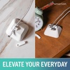 image:imageSmartish Magnetic Cord Holder  Cable Wrangler Organizer with Magnet Clips for Charger Management on Desktop Nightstand for USBC  Lightning  Black Tie AffairSnow Day White