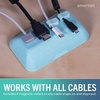 image:imageSmartish Magnetic Cord Holder  Cable Wrangler Organizer with Magnet Clips for Charger Management on Desktop Nightstand for USBC  Lightning  Black Tie AffairTeal Me More