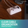 image:imageSmartish Magnetic Cord Holder  Cable Wrangler Organizer with Magnet Clips for Charger Management on Desktop Nightstand for USBC  Lightning  Black Tie AffairSnow Day White