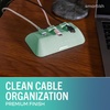 image:imageSmartish Magnetic Cord Holder  Cable Wrangler Organizer with Magnet Clips for Charger Management on Desktop Nightstand for USBC  Lightning  Black Tie AffairTeal Me More