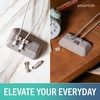 image:imageSmartish Magnetic Cord Holder  Cable Wrangler Organizer with Magnet Clips for Charger Management on Desktop Nightstand for USBC  Lightning  Black Tie AffairLightly Toasted Beige