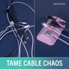 image:imageSmartish Magnetic Cord Holder  Cable Wrangler Organizer with Magnet Clips for Charger Management on Desktop Nightstand for USBC  Lightning  Black Tie AffairIm Blushing