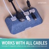 image:imageSmartish Magnetic Cord Holder  Cable Wrangler Organizer with Magnet Clips for Charger Management on Desktop Nightstand for USBC  Lightning  Black Tie AffairBlue Jeanie