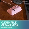 image:imageSmartish Magnetic Cord Holder  Cable Wrangler Organizer with Magnet Clips for Charger Management on Desktop Nightstand for USBC  Lightning  Black Tie AffairIm Blushing
