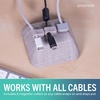 image:imageSmartish Magnetic Cord Holder  Cable Wrangler Organizer with Magnet Clips for Charger Management on Desktop Nightstand for USBC  Lightning  Black Tie AffairLightly Toasted Beige
