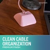 image:imageSmartish Magnetic Cord Holder  Cable Wrangler Organizer with Magnet Clips for Charger Management on Desktop Nightstand for USBC  Lightning  Black Tie AffairIm Blushing