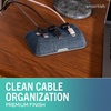 image:imageSmartish Magnetic Cord Holder  Cable Wrangler Organizer with Magnet Clips for Charger Management on Desktop Nightstand for USBC  Lightning  Black Tie AffairBlue Jeanie