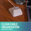 image:imageSmartish Magnetic Cord Holder  Cable Wrangler Organizer with Magnet Clips for Charger Management on Desktop Nightstand for USBC  Lightning  Black Tie AffairLightly Toasted Beige