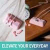 image:imageSmartish Magnetic Cord Holder  Cable Wrangler Organizer with Magnet Clips for Charger Management on Desktop Nightstand for USBC  Lightning  Black Tie AffairIm Blushing