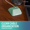 image:imageSmartish Magnetic Cord Holder  Cable Wrangler Organizer with Magnet Clips for Charger Management on Desktop Nightstand for USBC  Lightning  Black Tie AffairTeal Me More