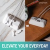 image:imageSmartish Magnetic Cord Holder  Cable Wrangler Organizer with Magnet Clips for Charger Management on Desktop Nightstand for USBC  Lightning  Black Tie AffairSnow Day White