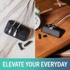 image:imageSmartish Magnetic Cord Holder  Cable Wrangler Organizer with Magnet Clips for Charger Management on Desktop Nightstand for USBC  Lightning  Black Tie AffairBlack Tie Affair