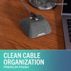 image:imageSmartish Magnetic Cord Holder  Cable Wrangler Organizer with Magnet Clips for Charger Management on Desktop Nightstand for USBC  Lightning  Black Tie AffairNo 2 Pencil Gray