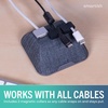 image:imageSmartish Magnetic Cord Holder  Cable Wrangler Organizer with Magnet Clips for Charger Management on Desktop Nightstand for USBC  Lightning  Black Tie AffairNo 2 Pencil Gray