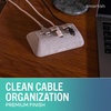 image:imageSmartish Magnetic Cord Holder  Cable Wrangler Organizer with Magnet Clips for Charger Management on Desktop Nightstand for USBC  Lightning  Black Tie AffairLightly Toasted Beige