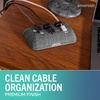 image:imageSmartish Magnetic Cord Holder  Cable Wrangler Organizer with Magnet Clips for Charger Management on Desktop Nightstand for USBC  Lightning  Black Tie AffairNo 2 Pencil Gray