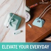 image:imageSmartish Magnetic Cord Holder  Cable Wrangler Organizer with Magnet Clips for Charger Management on Desktop Nightstand for USBC  Lightning  Black Tie AffairTeal Me More