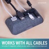 image:imageSmartish Magnetic Cord Holder  Cable Wrangler Organizer with Magnet Clips for Charger Management on Desktop Nightstand for USBC  Lightning  Black Tie AffairNo 2 Pencil Gray