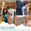 image:imageSmartish Phone Wristlet  Case Clinger  Universal iPhone Holder with Detachable Wrist Strap Loop with Phone Insert Unisex Gift for All Phone Cases iPhone Galaxy Pixel  SandstormBlack Vegan Leather