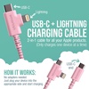 image:imageSmartish USBCLightning Cable 171616e1514  Crown Joule  6 Foot Universal Fast Fabric Wrapped Charging Cable wMicroUSB  MFi Certified 1312SEiPadAirPodsAndroid  PinkIm Blushing