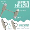 image:imageSmartish USBCLightning Cable 171616e1514  Crown Joule  6 Foot Universal Fast Fabric Wrapped Charging Cable wMicroUSB  MFi Certified 1312SEiPadAirPodsAndroid  PinkLightly Toasted Beige