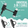 image:imageSmartish USBCLightning Cable 171616e1514  Crown Joule  6 Foot Universal Fast Fabric Wrapped Charging Cable wMicroUSB  MFi Certified 1312SEiPadAirPodsAndroid  PinkNo 2 Pencil Gray