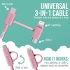 image:imageSmartish USBCLightning Cable 171616e1514  Crown Joule  6 Foot Universal Fast Fabric Wrapped Charging Cable wMicroUSB  MFi Certified 1312SEiPadAirPodsAndroid  PinkIm Blushing